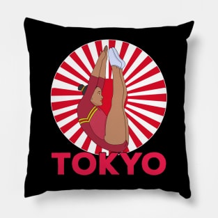 Tokyo Trampoline Gymnastics Pillow