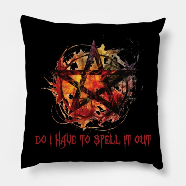 A Wiccan pentagram. Do I have to spell it out. Pillow by DEGryps