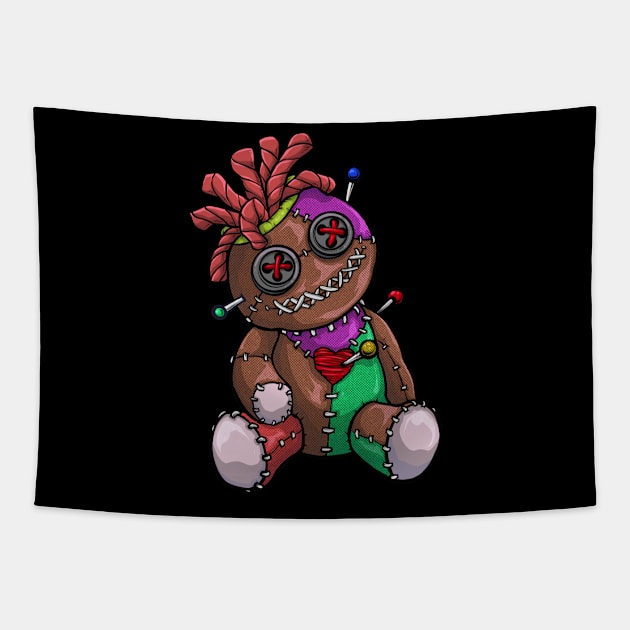 Voodoo Doll Pastel Goth Tapestry by KAWAIITEE