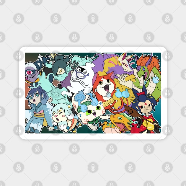 Yo Yo Yo-kai Watch Magnet by ziodynes098