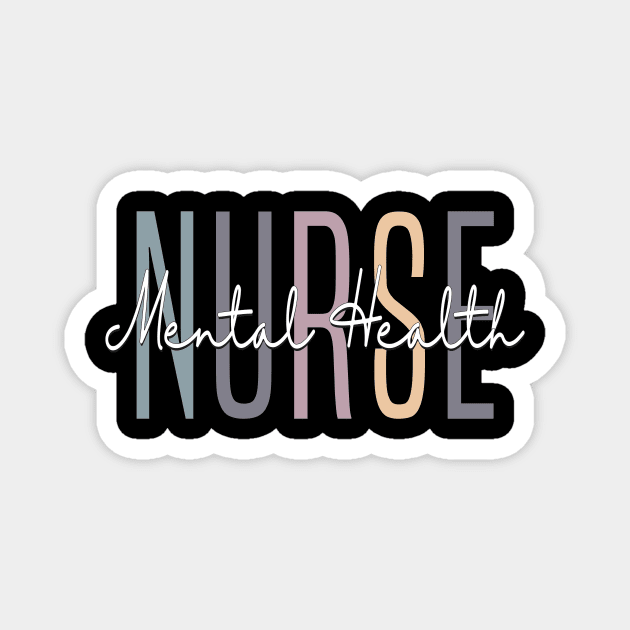 Vintage Psychiatric Mental Health Nurse Psych Nurse Nursing Magnet by Flow-designs