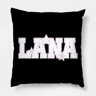 lana del rey - pink/black star design Pillow