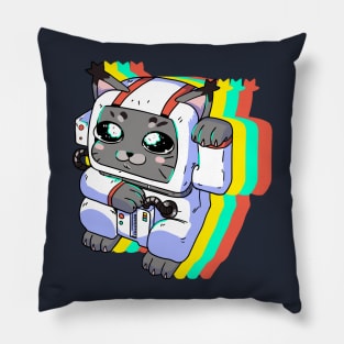 Space Lucky Cat Pillow