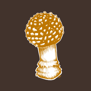 Amanita Muscaria in Yellow T-Shirt