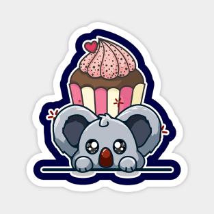 Koala Cupcake Magnet