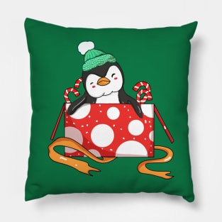 Christmas Penguin Pillow