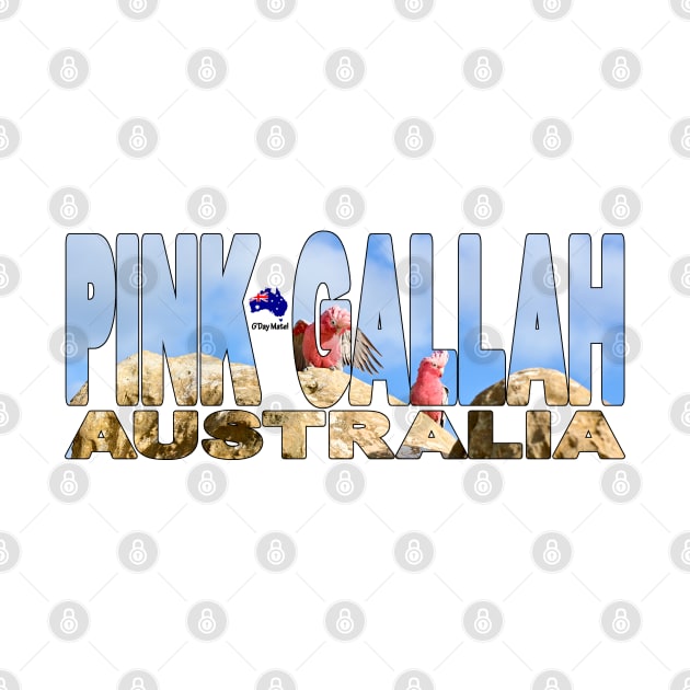 PINK GALLAH - Western Australia Nambung Pinnacles by TouristMerch