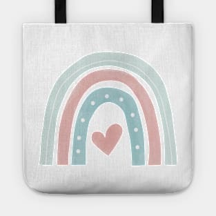 2-colours water colour rainbow Tote