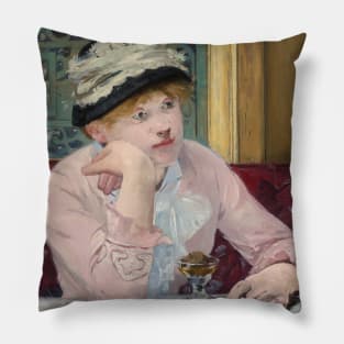 Plum Brandy by Edouard Manet Pillow