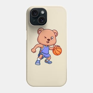 Basketball Bear Cute Cartoon Phone Case