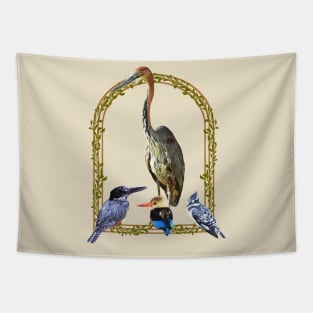 Goliath Heron - Kingfisher - Birds - Africa Tapestry