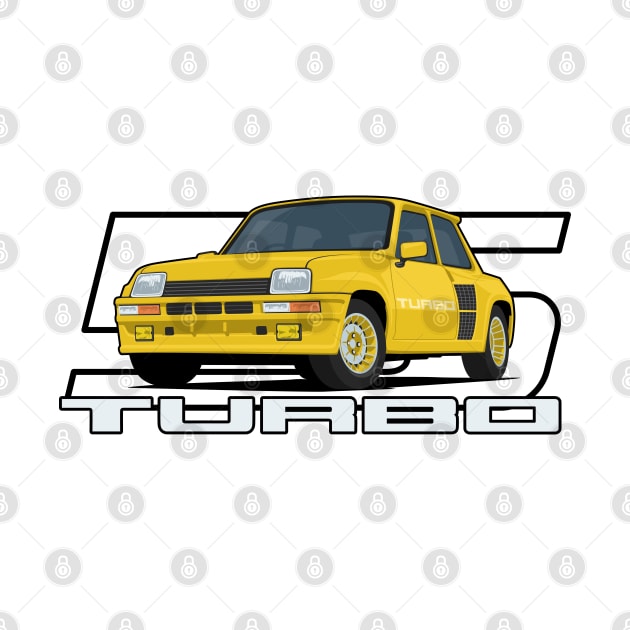 Car 5 Turbo 1980 yellow by creative.z