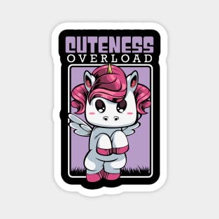 Unicorn - Cuteness Overload - Cute Kawaii Magnet