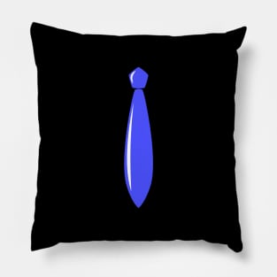 Shiny Blue Tie Pillow