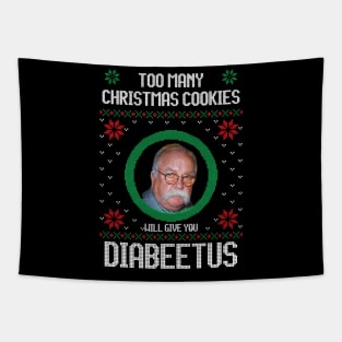 Too many Christmas cookies will give you Diabeetus Tapestry