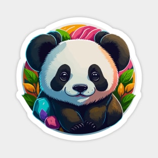 Panda Portrait Magnet