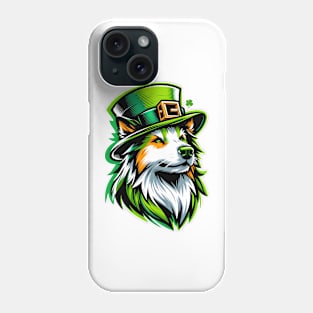 Kai Ken Dog in Saint Patrick's Day Splendor Phone Case