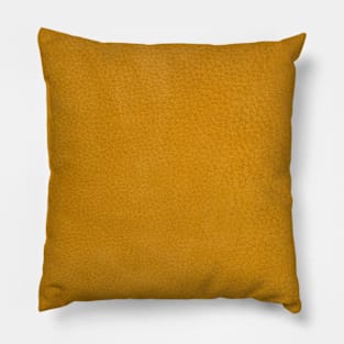 Yellow leather background Pillow