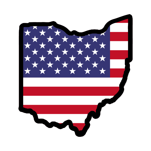 USA AMERICA Ohio Flag by DarkwingDave