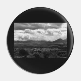 Desert Storm In Black And White Pin