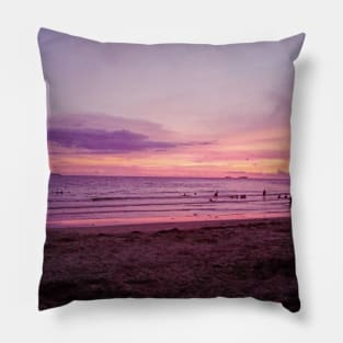 Sunset on the Beach Pillow