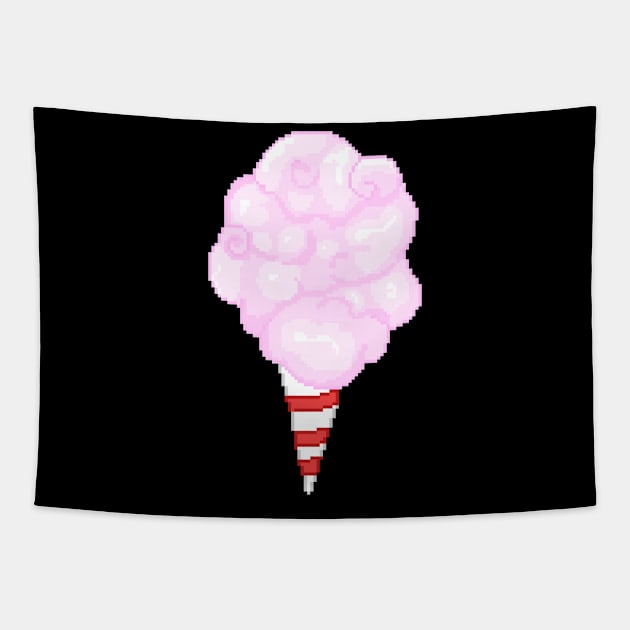 Pixel Cotton Candy Tapestry by ssydneyart