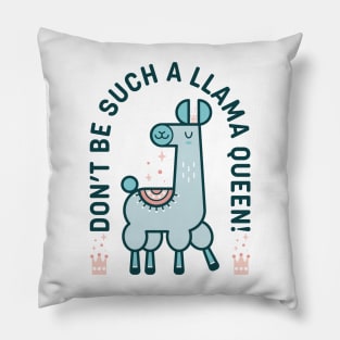 Llama Queen Pillow