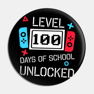 Level 100 Days Of School  Gaming Video Pin