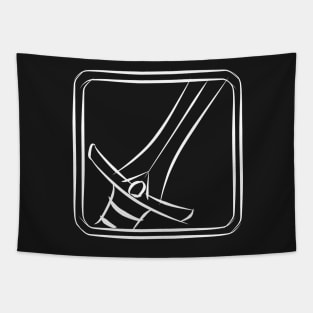 Warrior Class Icon (White) Tapestry