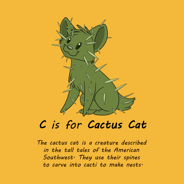 Cactus Cat by possumtees