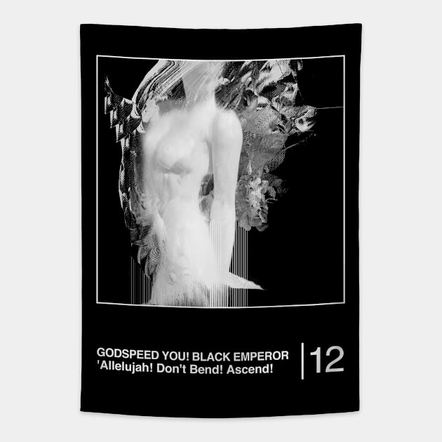 Godspeed You! Black Emperor / Original Minimal Graphic Artwork Design Tapestry by saudade