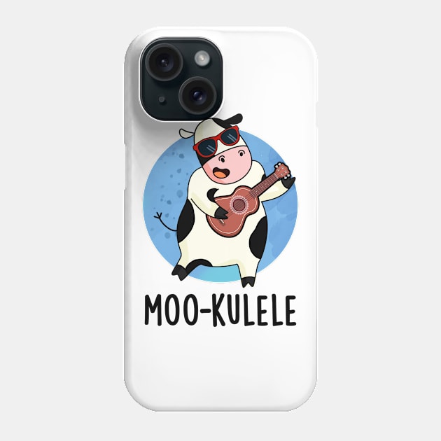 Mookelele Cute Ukelele Cow Pun Phone Case by punnybone