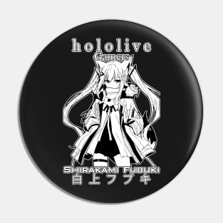 Shirakami Fubuki Gamers Hololive Pin