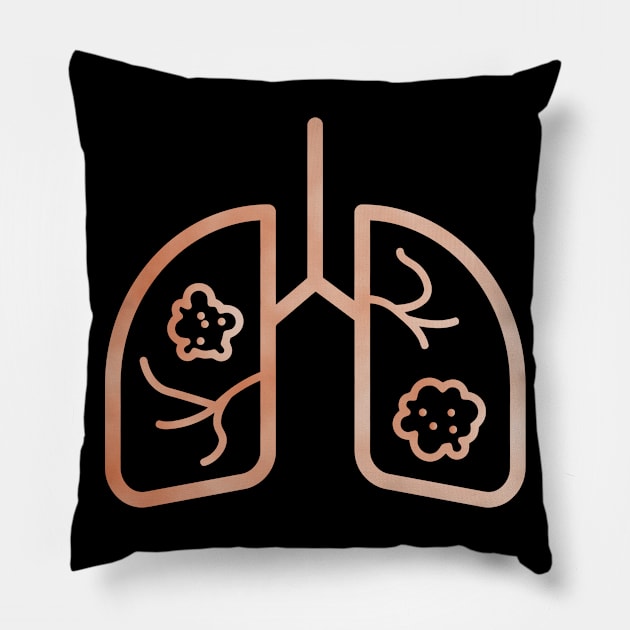 The lungs Pillow by High Class Arts