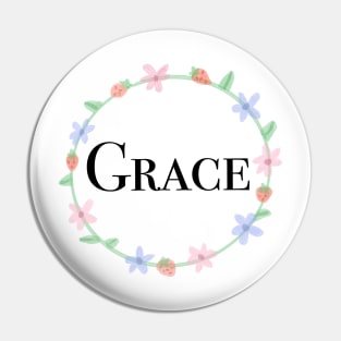 Grace name design Pin