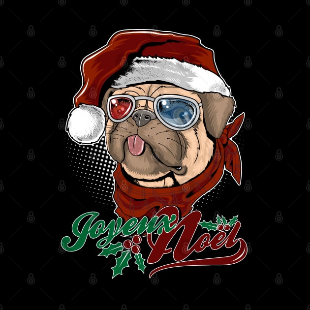 Joyeux noël cute pud dog by RockabillyM