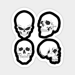 Skulling around - skeleton Magnet