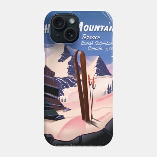 Shames Mountain Terrace, British Columbia, Canada ski poster Phone Case