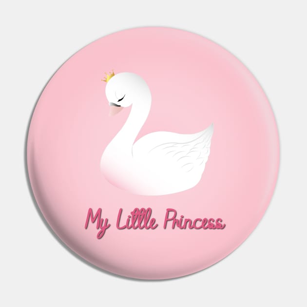 My little princess Swan Pin by KimiDart