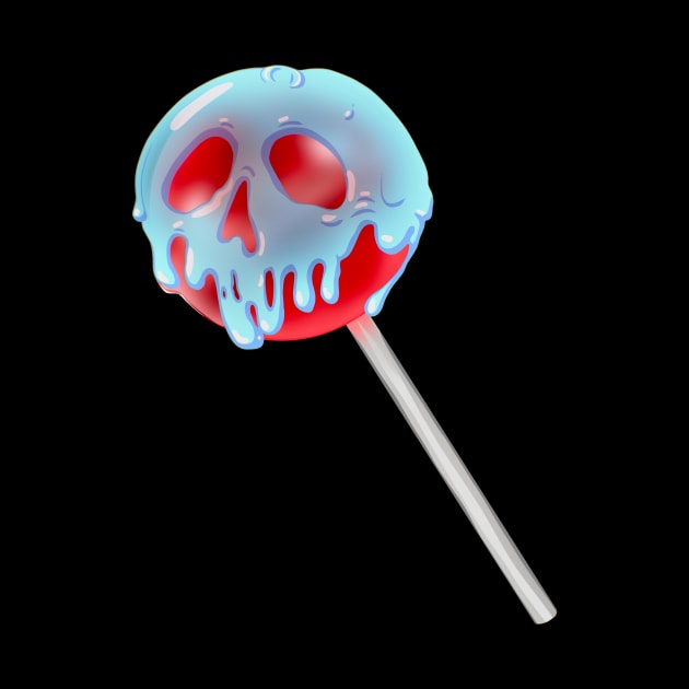 Poison Apple Halloween Candy Lollipop by SkullFern