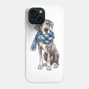 Watercolor Cozy Great Dane Dog Phone Case
