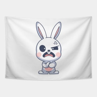 The cute bunny is angry Tapestry