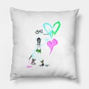 Suki created by Paul Streeter Trademark and Copyright Paul Streeter WBWA Pillow