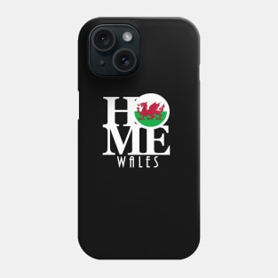 HOME Wales (white text) Phone Case