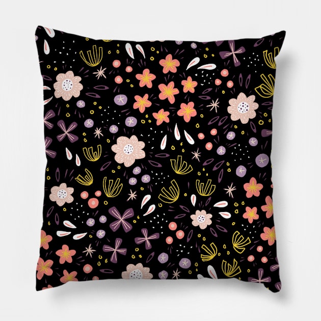 Tons of Flowers Pillow by NicSquirrell