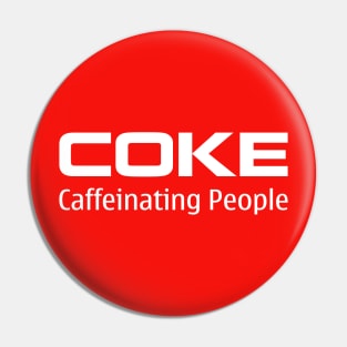 Coke Caffeinating People Pin