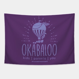 OKABALOO PURPLE LOGO Tapestry