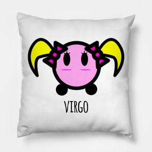 Horoscope - Cute zodiac – Virgo (white) Pillow