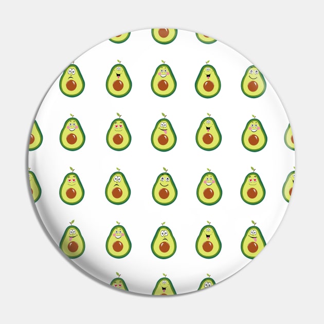 Avocados with cute expression Pin by GULSENGUNEL