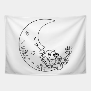 sleep on the moon Tapestry